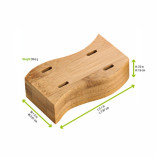 4 Holes Thick Bamboo Paddle Picks Holder L:3.1in W:1.6in H:0.8in - 10 pcs 4 Holes Thick Bamboo Paddle Picks Holder L:3.1in W:1.6in H:0.8in - 10 pcs